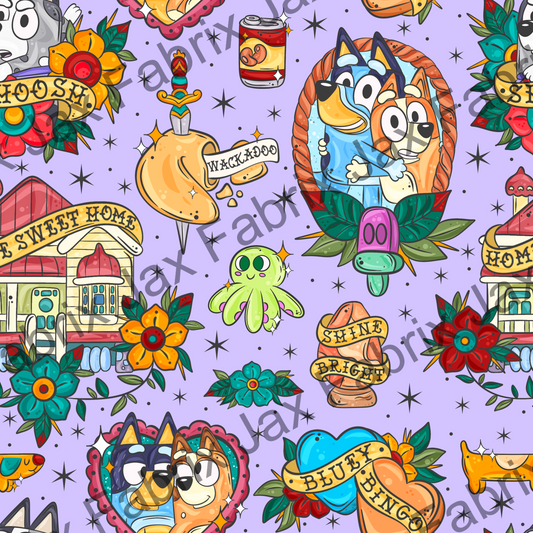 Tattoo Pups Purple PC446