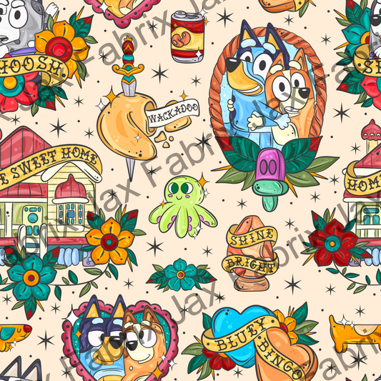 Tattoo Pups Tan PC443