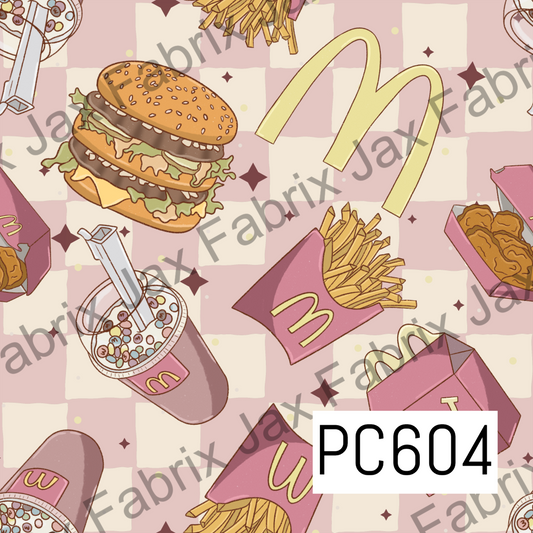 Boho Golden Arches Pink Check PC604