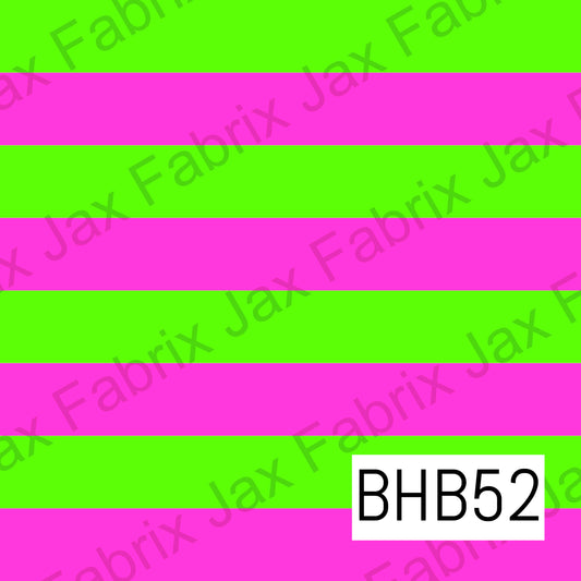 Pink and Green Stripes BHB52