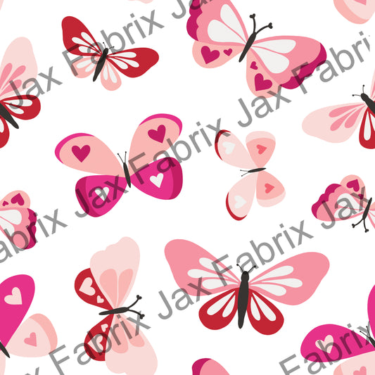 Love Doodle Pink Butterflies CR159