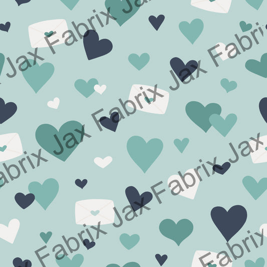Love Doodle Blue Hearts CR150