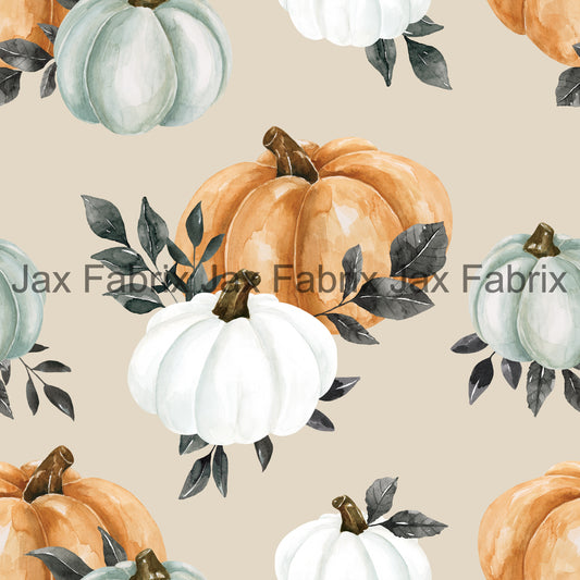 October Moon Pumpkins Taupe CR86