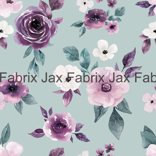 Sugar Plum Blue Floral CR123