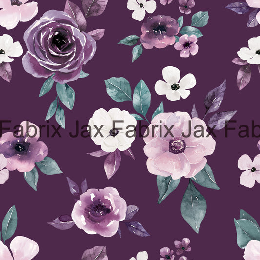 Sugar Plum Purple Floral CR125