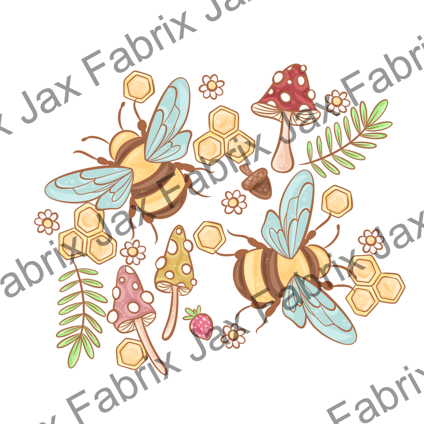 Cottage Bees PNG PC497