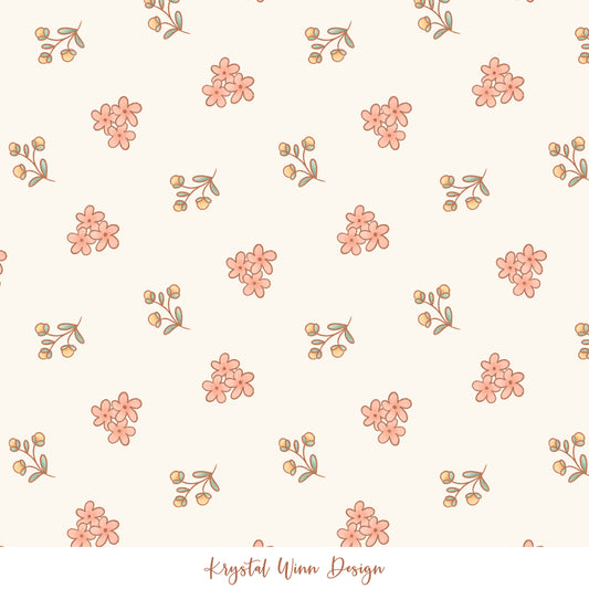 Cottontail Dainty Floral Cream KW395