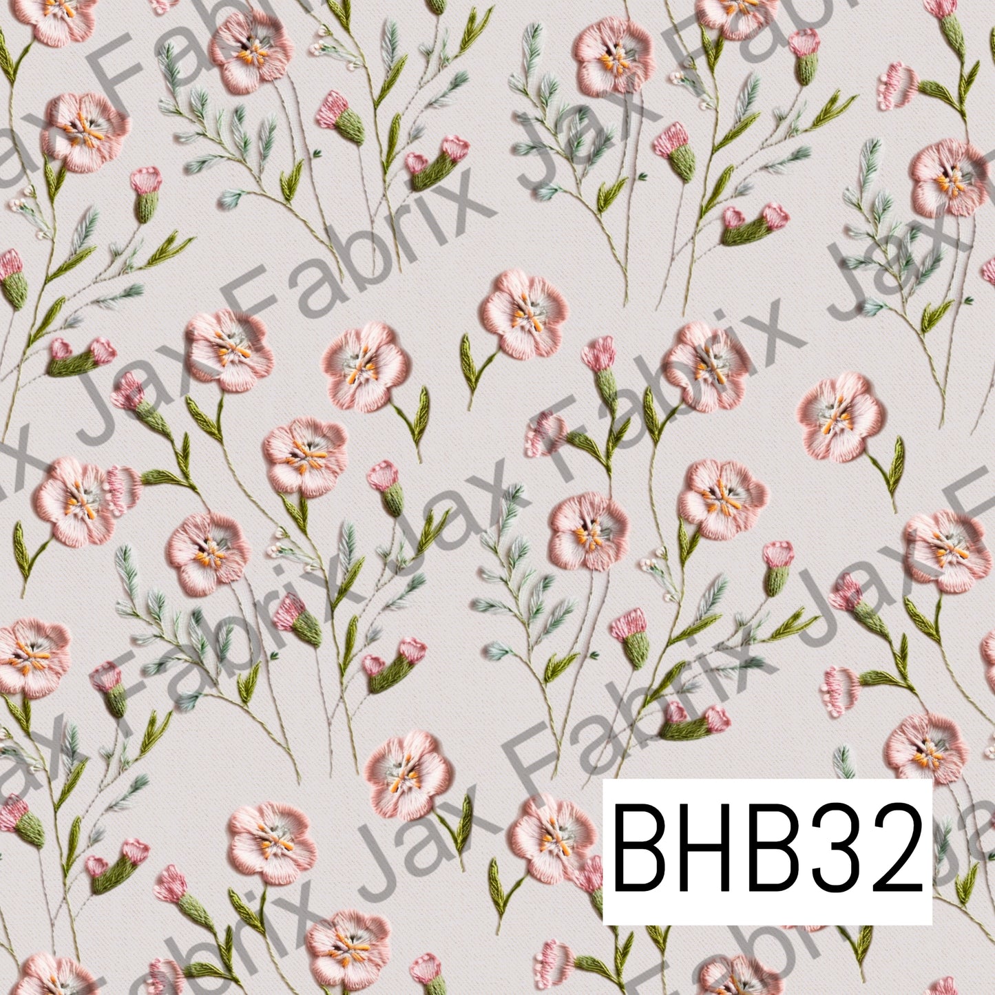 Dainty Floral Embroidery BHB32
