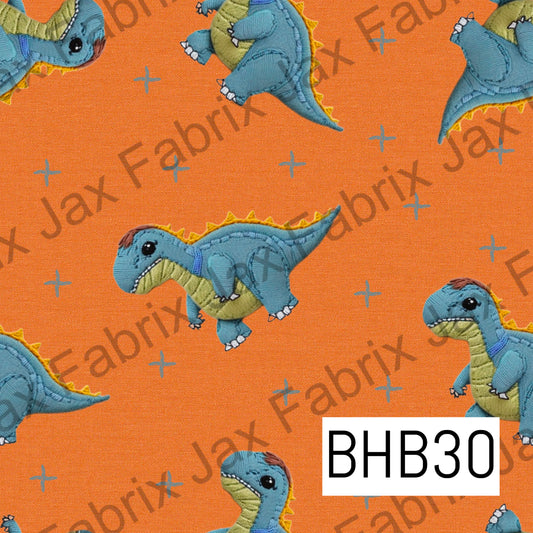 Dino Embroidery BHB30