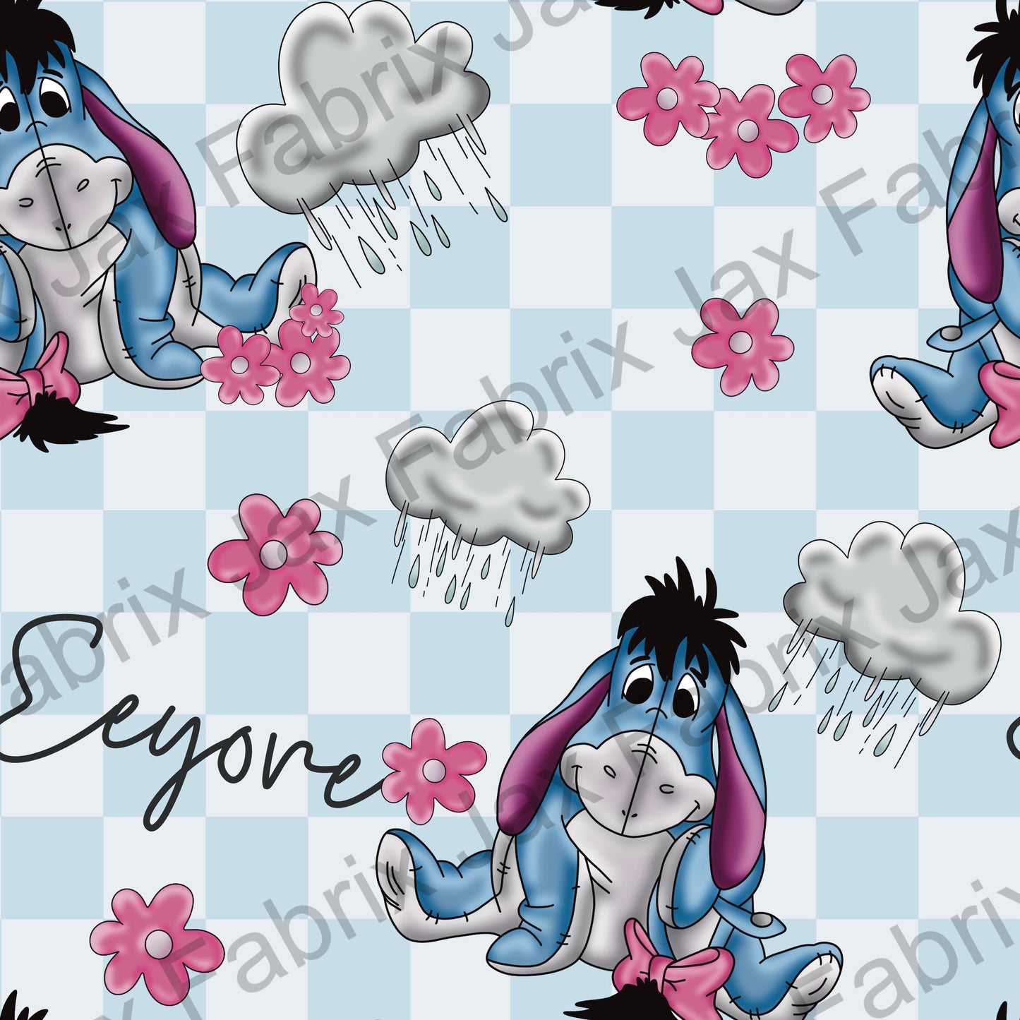 Eeyore Floral Check DRD23