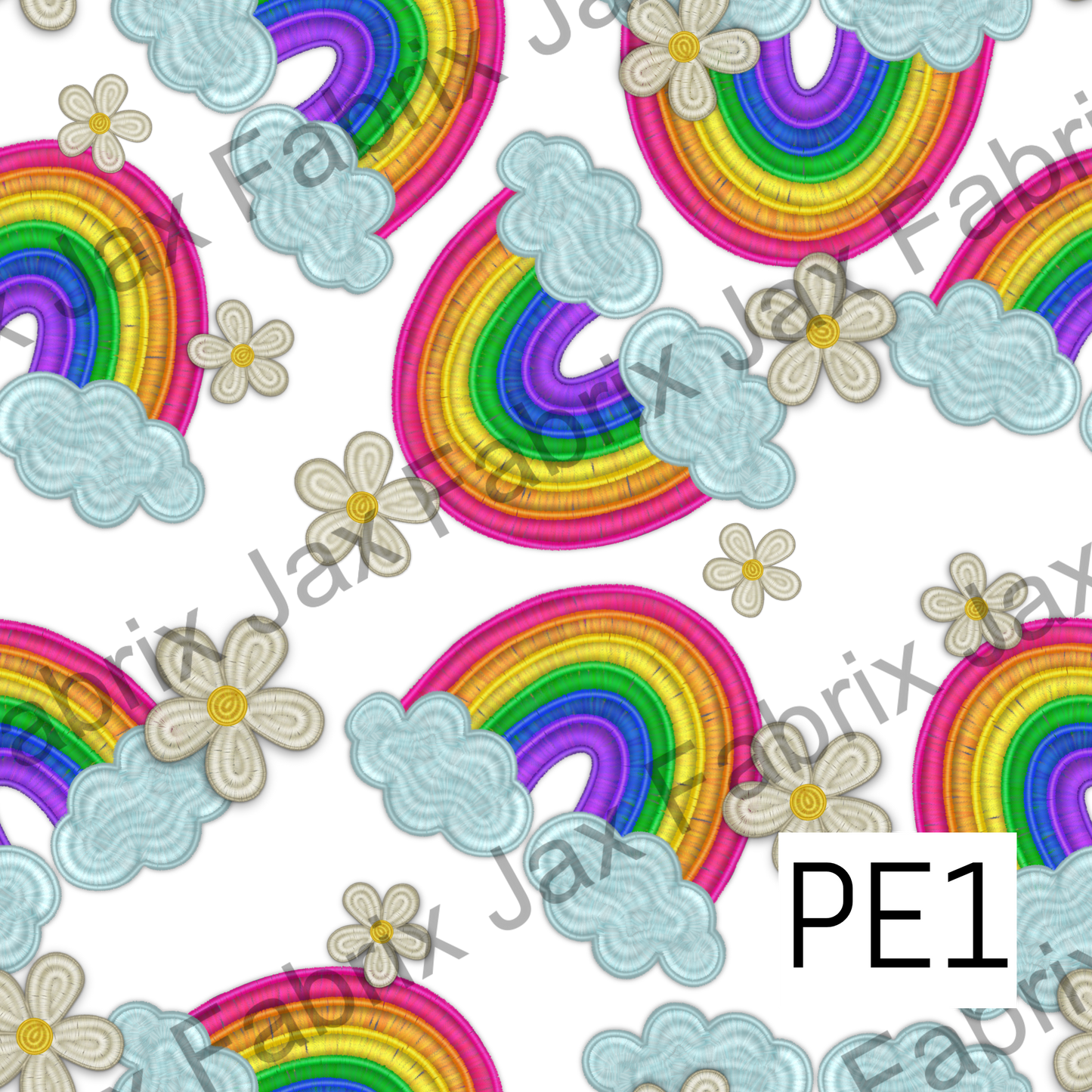 White Rainbow Embroidery PE1