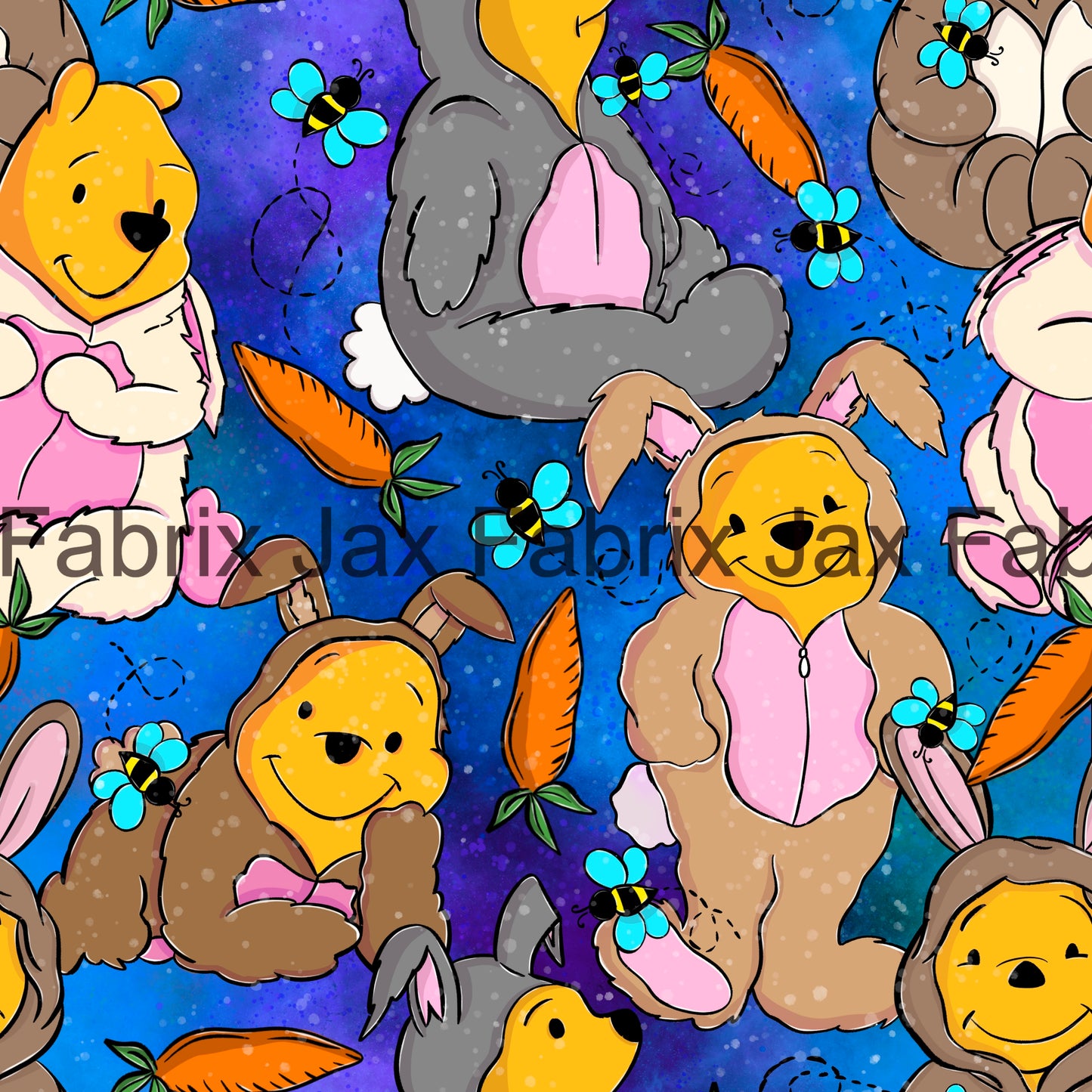 Bunny Pooh Blue ABS25