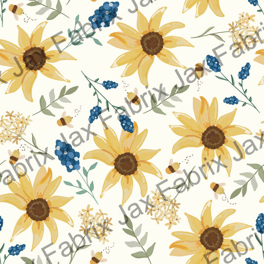Bluebonnet and Sunflower BF244
