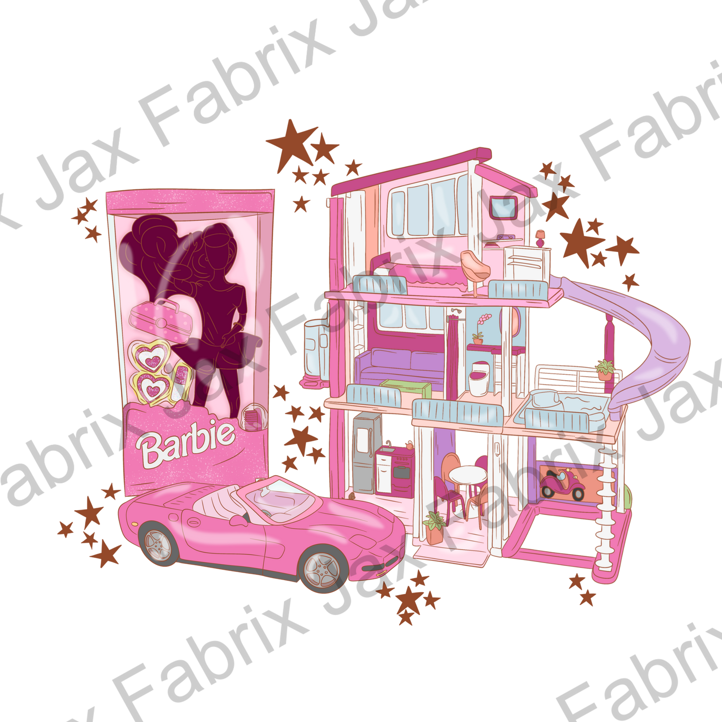 Pink Doll Faceless PNG PC404