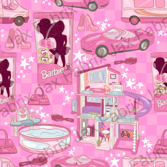 Pink Doll Faceless Check PC389