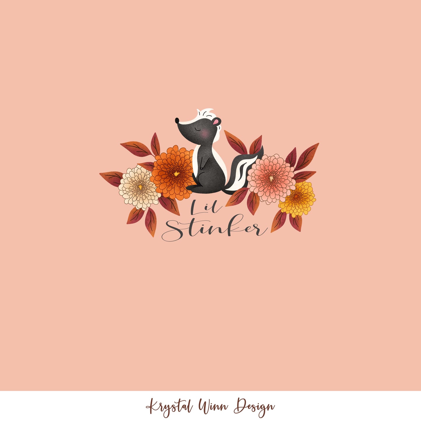Fall Y'all Panel - Little Stinker Flowers KW107