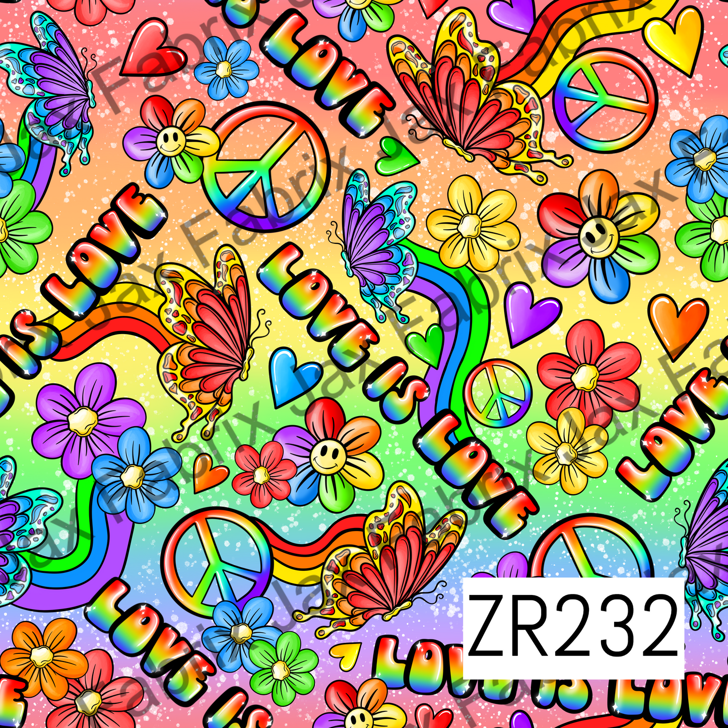 Rainbow Gradient Love is Love ZR232