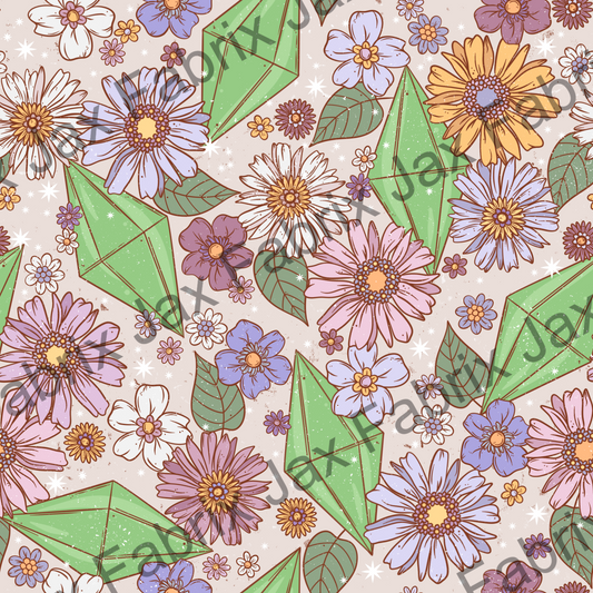 Floral Sul-Sul Sims Tan PC587