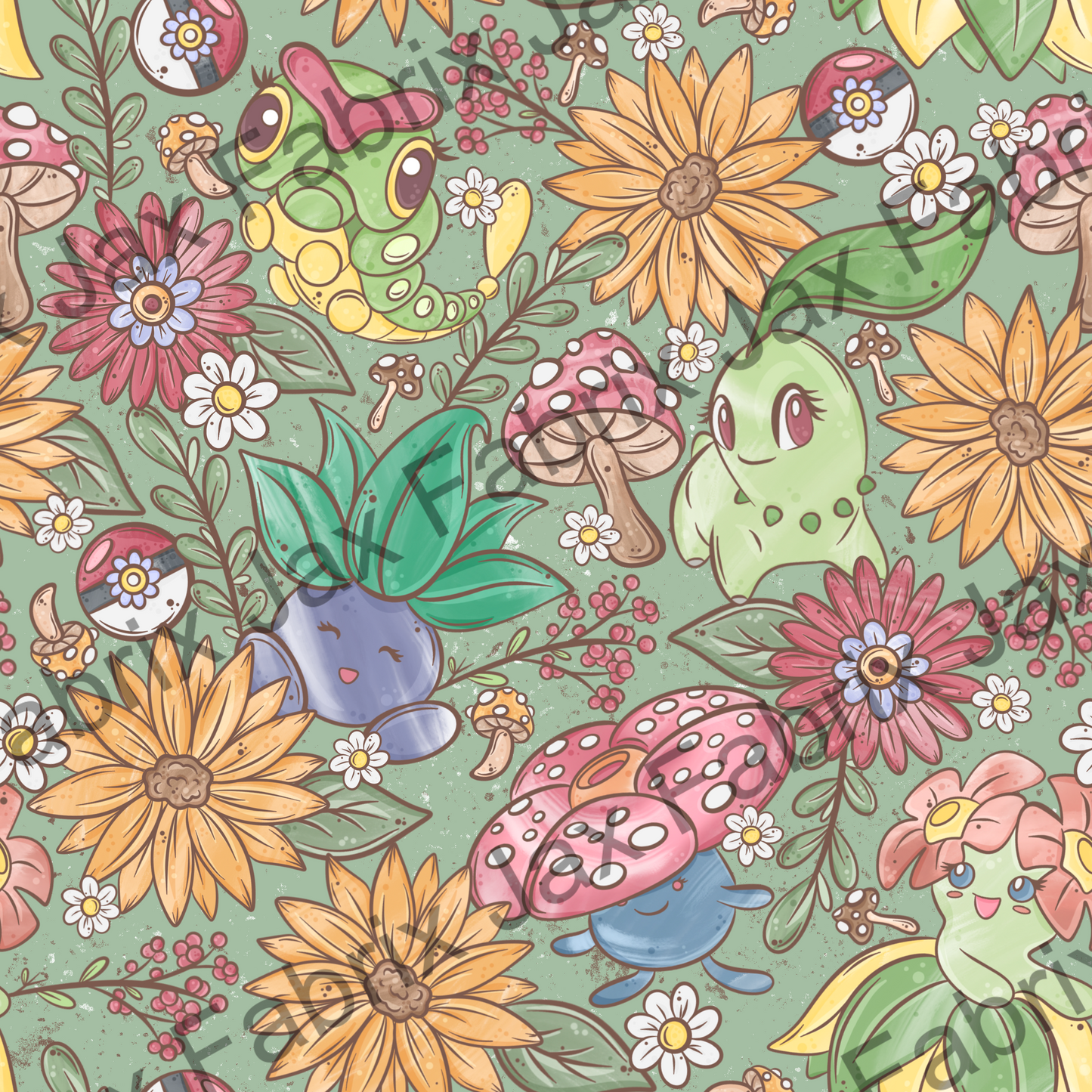 Forest Poke Plant Dark Green PC530