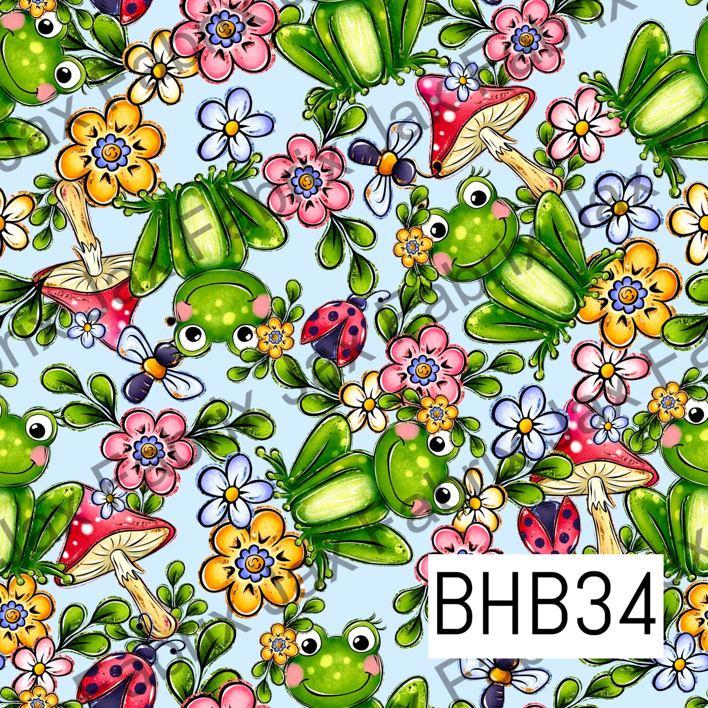 Frogs Blue BHB34