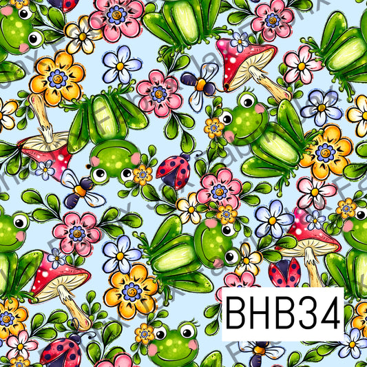 Frogs Blue BHB34