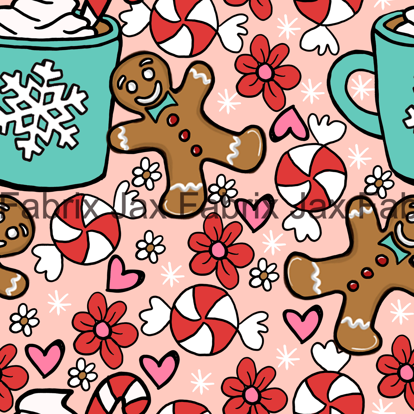 Christmas Mugs and Gingerbread BLB48