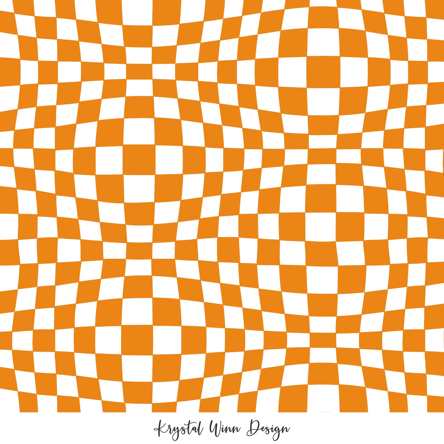 Groovy Funky Check Orange KW441