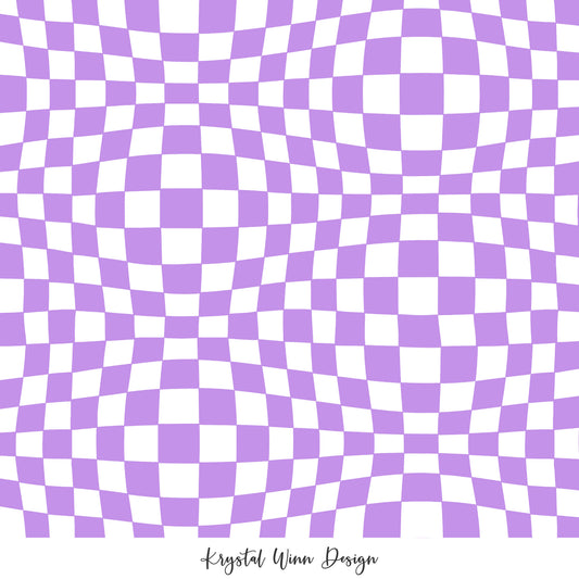 Groovy Funky Check Purple KW440