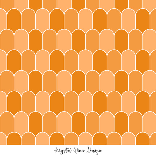 Groovy Scallops Orange KW428