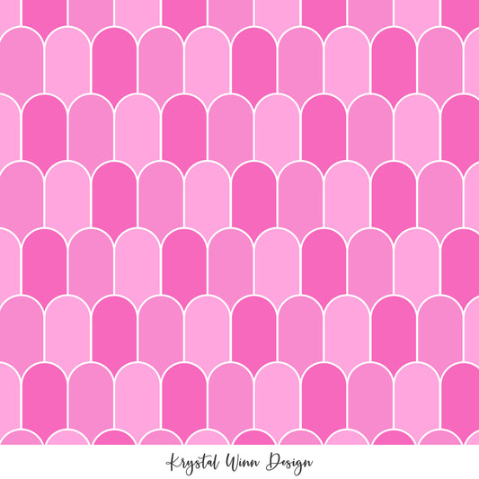 Groovy Scallops Pink KW427