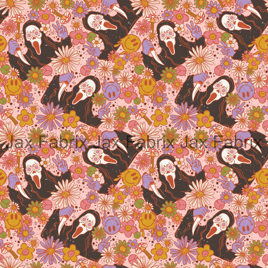 Groovy Ghost Face Pink PC26