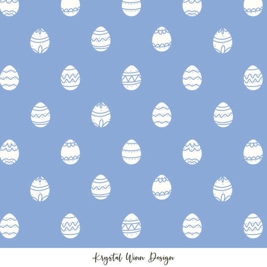 Hoppy Easter Egg Dot Blue KW362