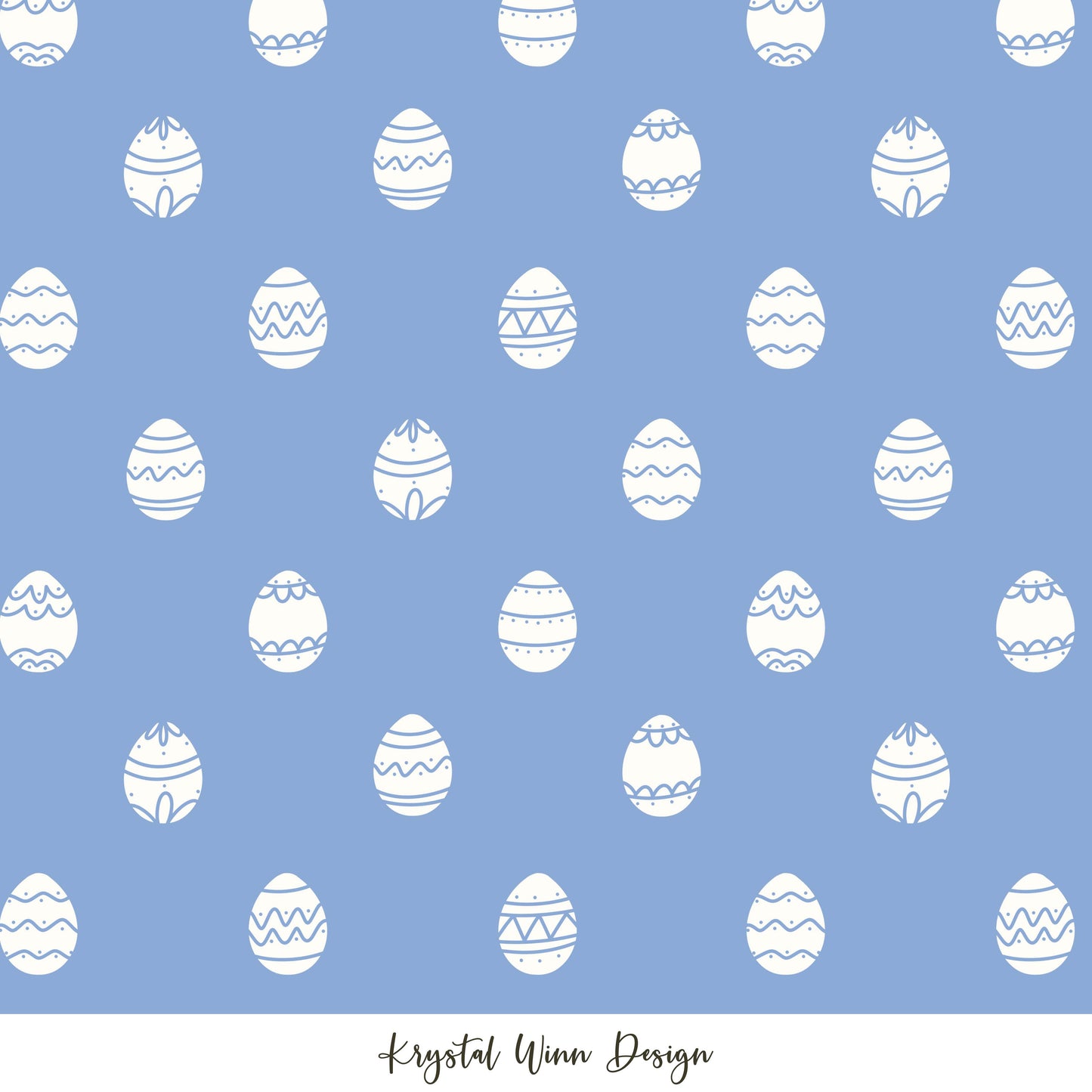 Hoppy Easter Egg Dot Blue KW362