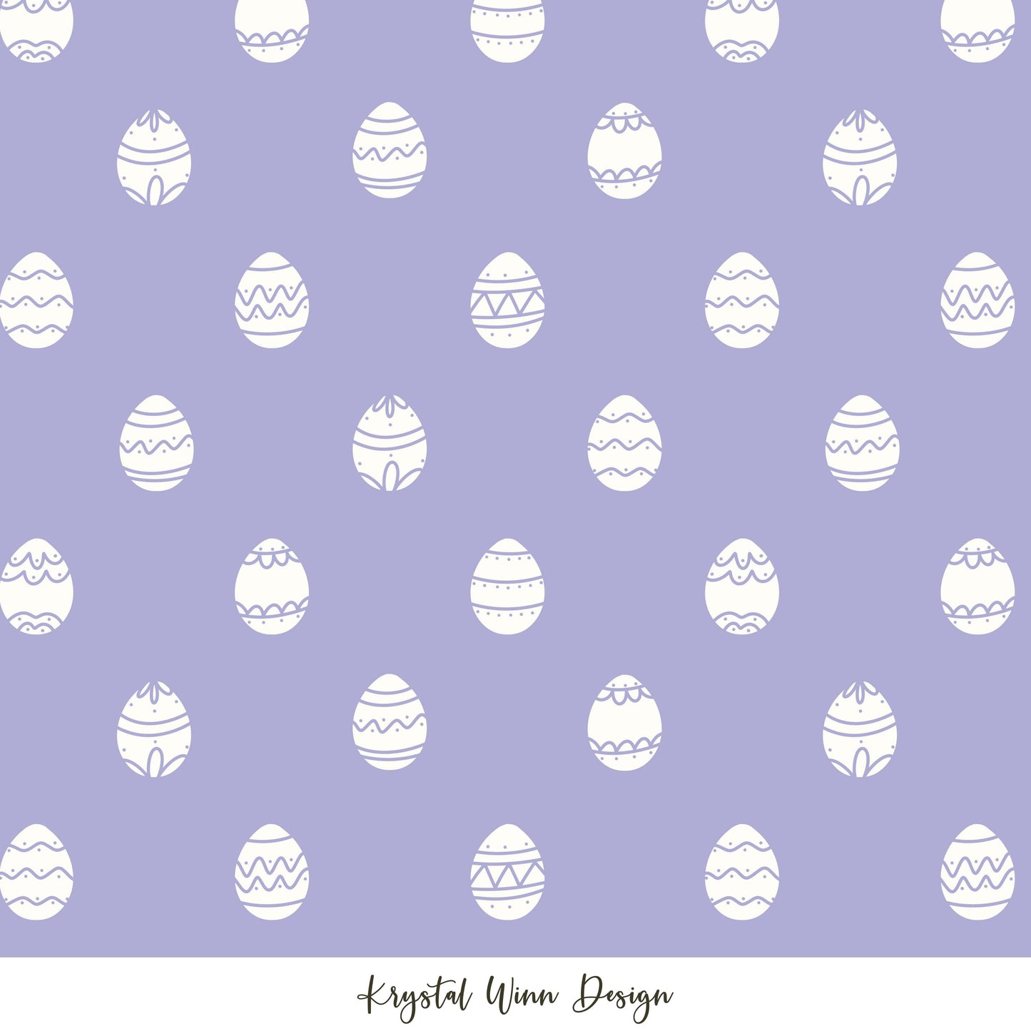 Hoppy Easter Egg Dot Purple KW357