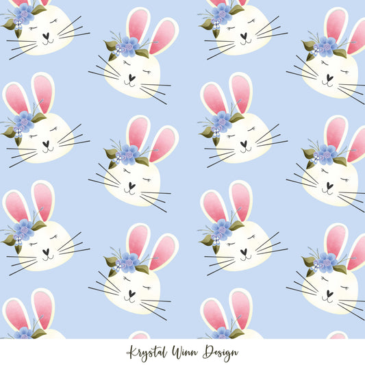 Hoppy Easter Blue Bunny KW346