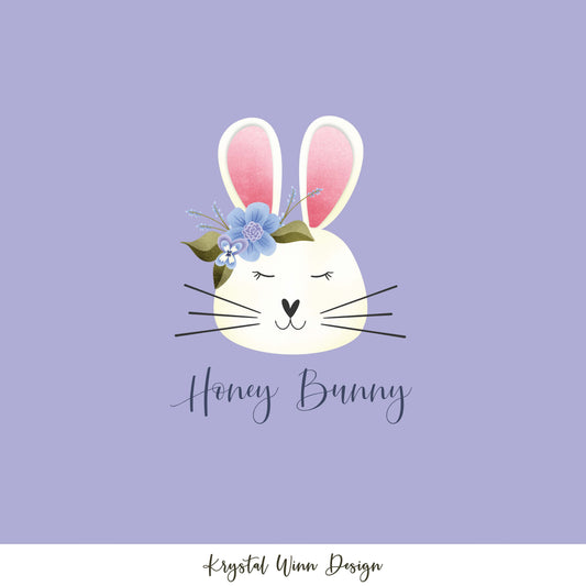 Hoppy Easter Panel Purple KW336