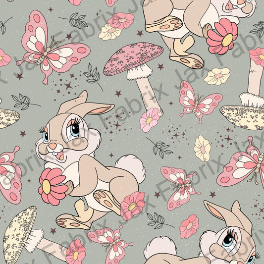 Bunny Mushrooms Green BP206