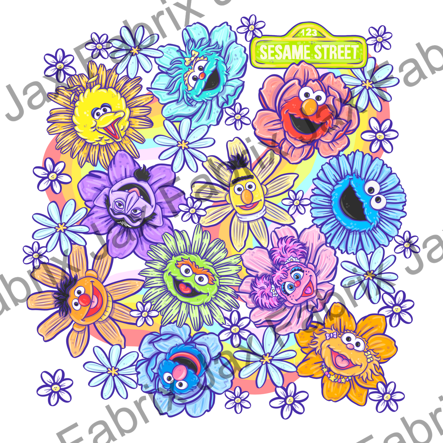 Flower Puppets PNG AWM117