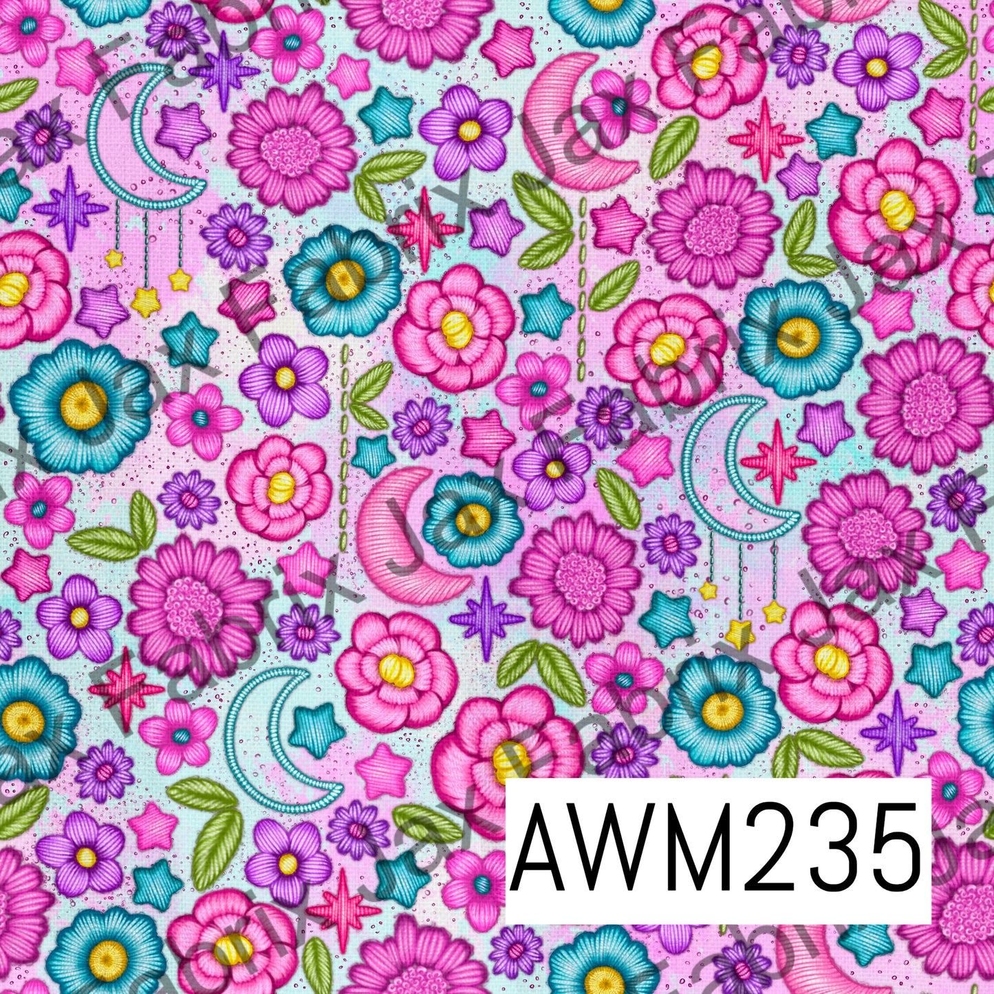 Tie Dye Embroidery AWM235