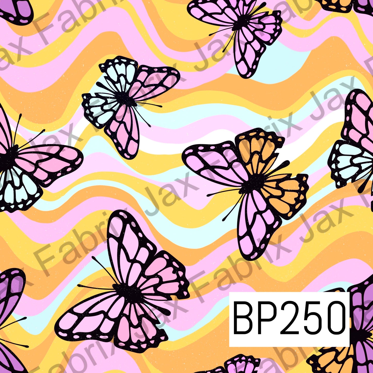 Butterfly Swirl Orange BP250