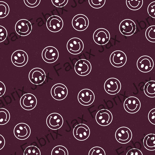 Maroon Smiley  BP136 3692