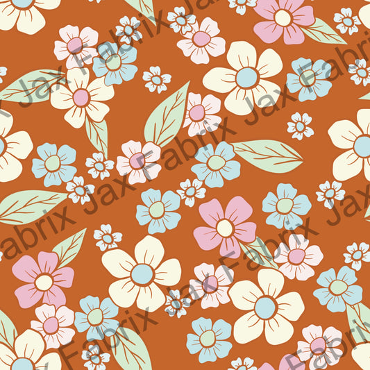 Pastel and Brown Daisies SKYY114