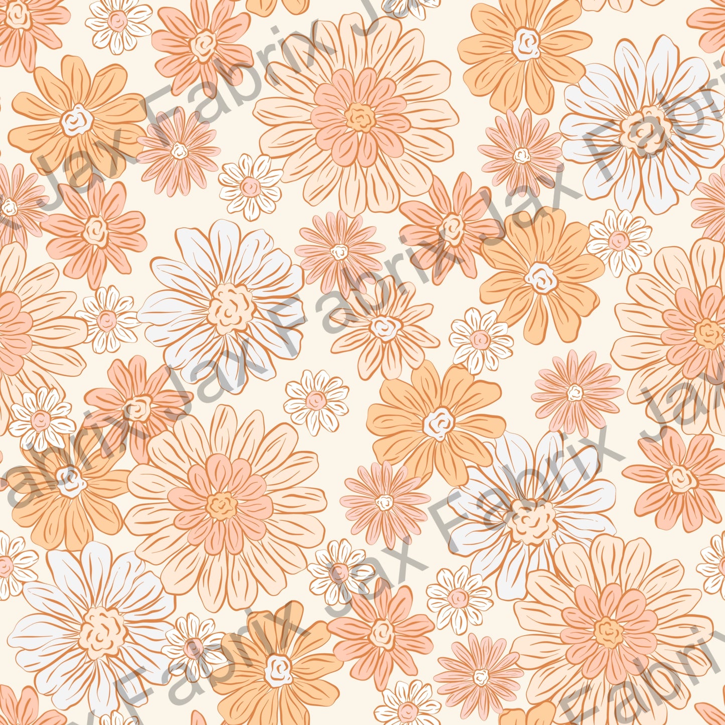Peach Flowers SKYY145