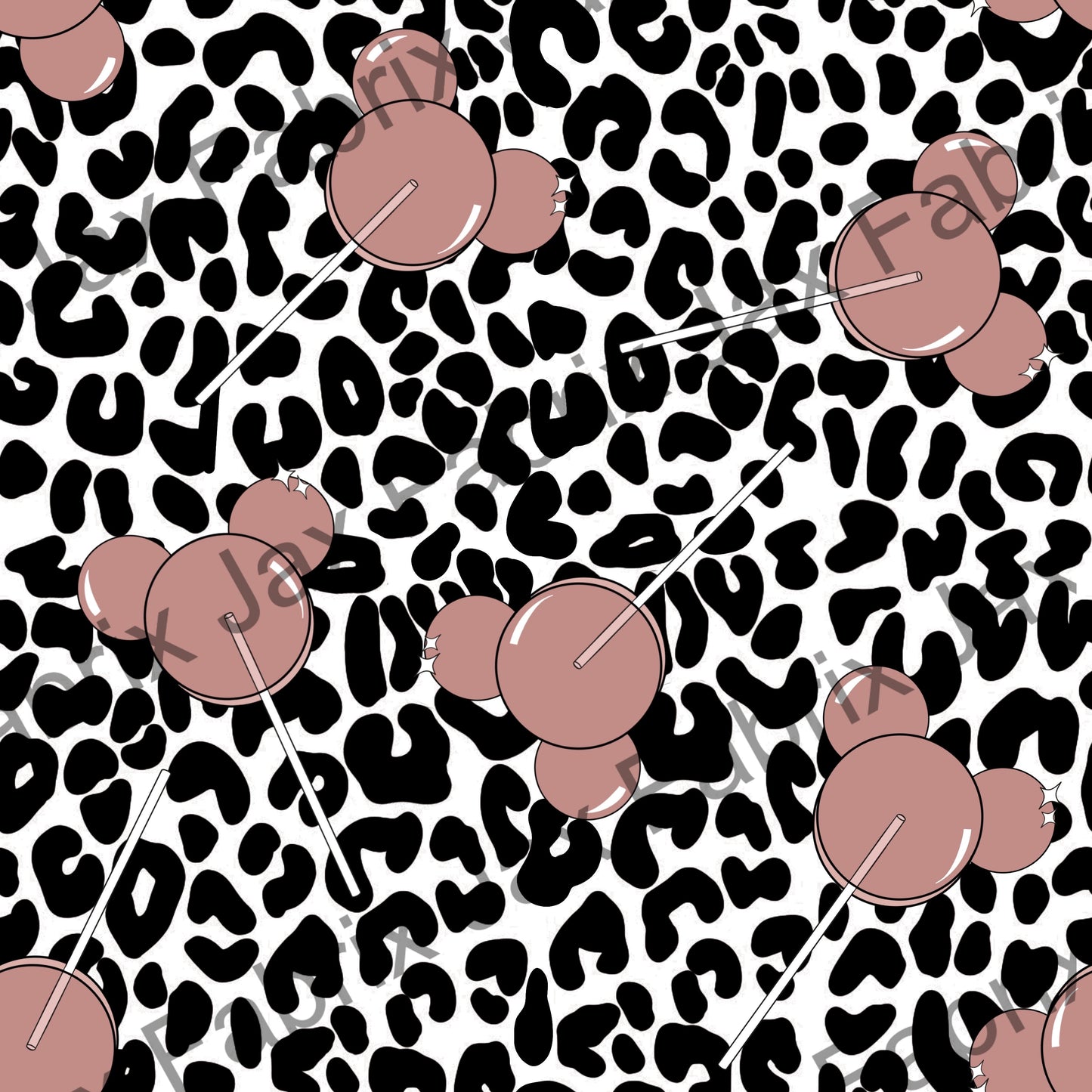 Lollipop Mouse Black Cheetah BP96