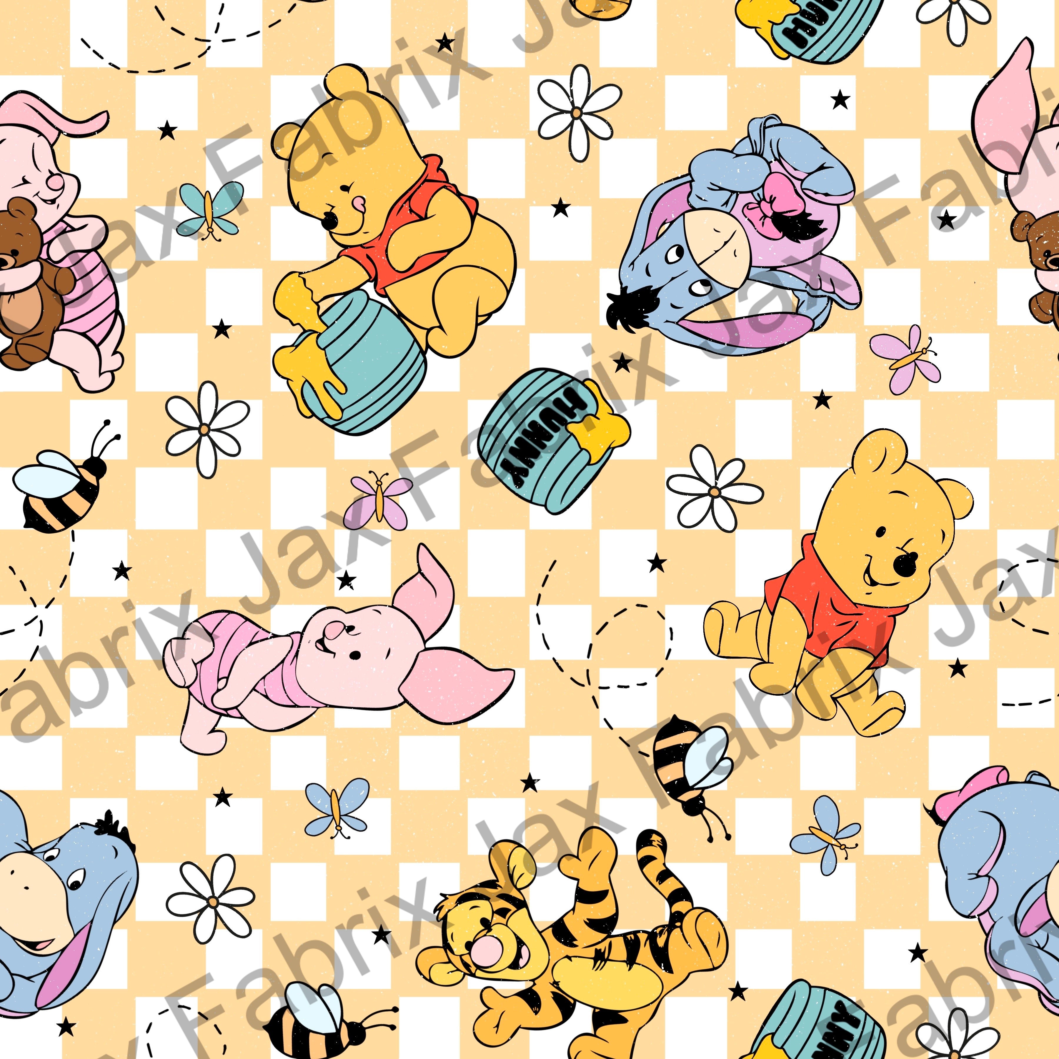 Pooh Yellow Check BP171 – Jax Fabrix