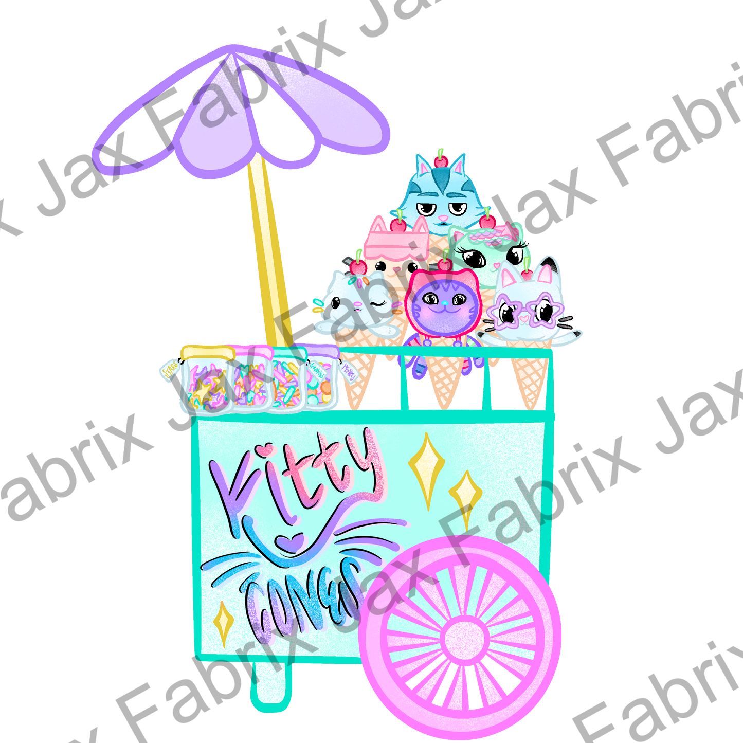 Dollhouse Kitty Cones PNG GSCG26