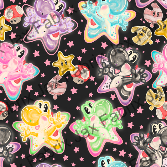 Green Dino Pink Stars LYSS80