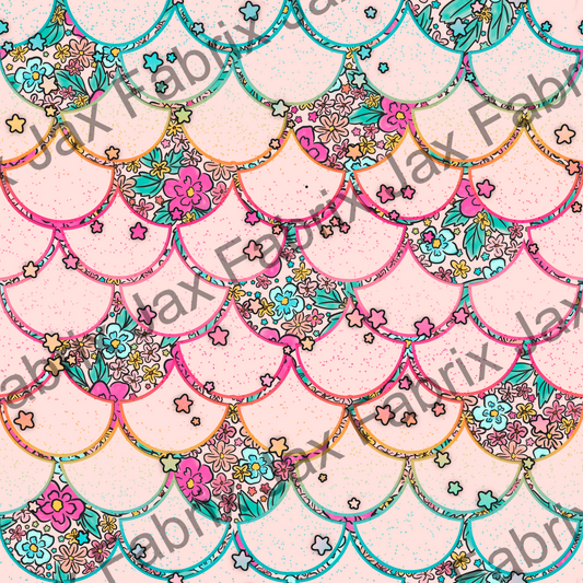 Cutesy Pink Floral Scales MC151