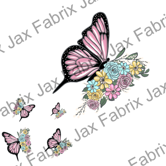 Floral Butterfly PNG MC165