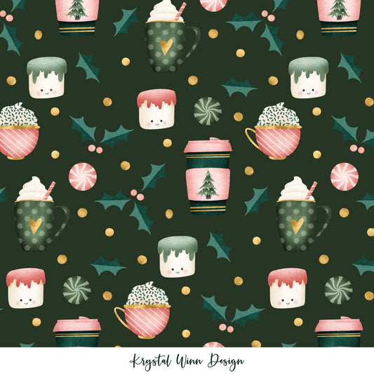 Merry Little Cocoa Dark Emerald KW177